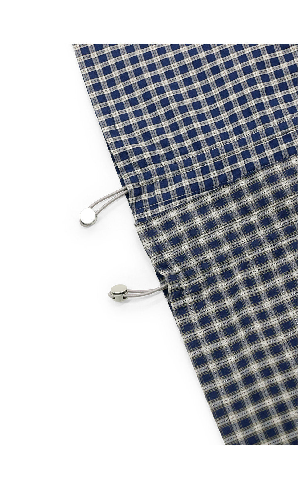Asymmetrical plaid shirt