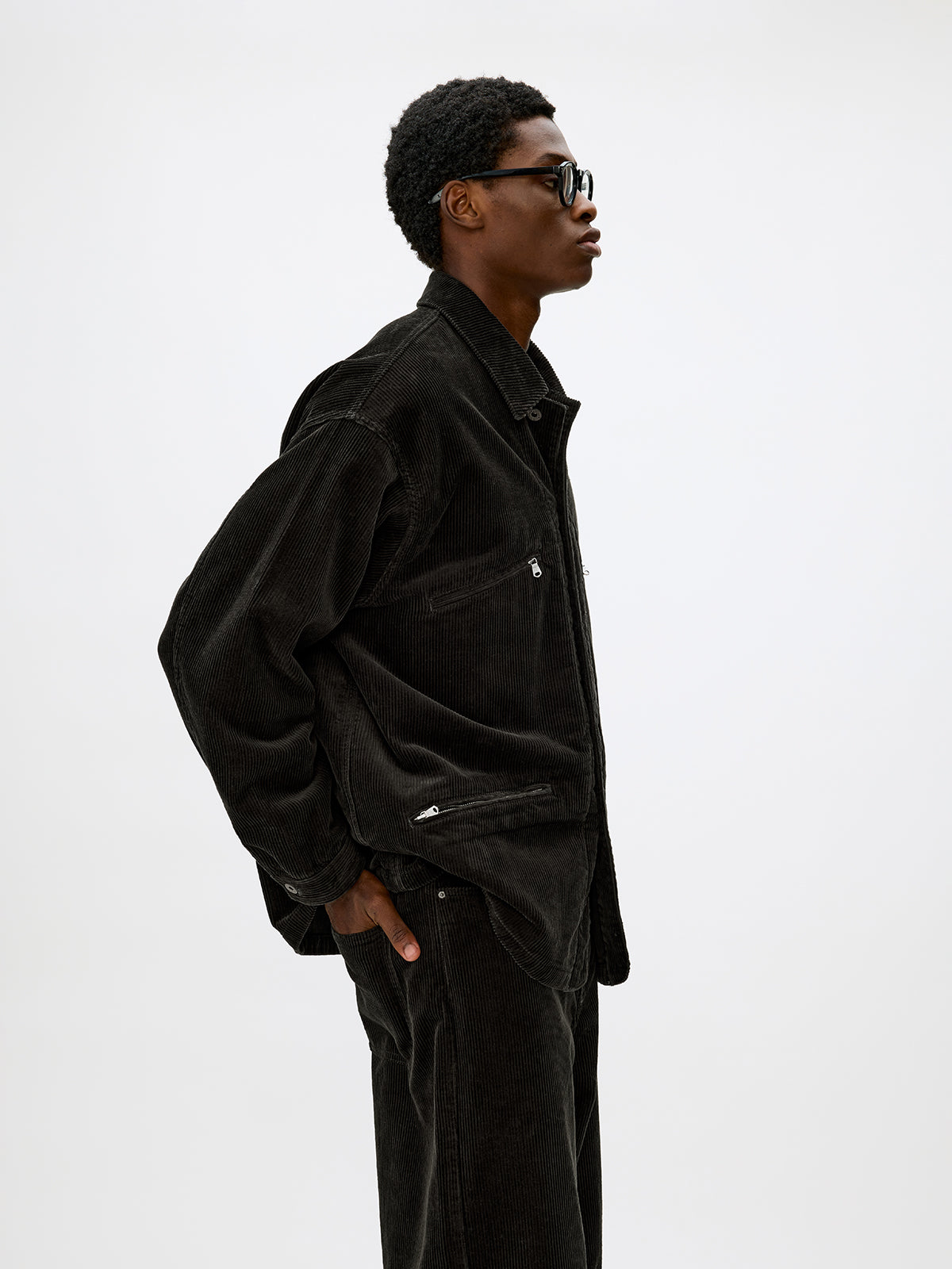 Wash-processed Cotton Corduroy Jacket