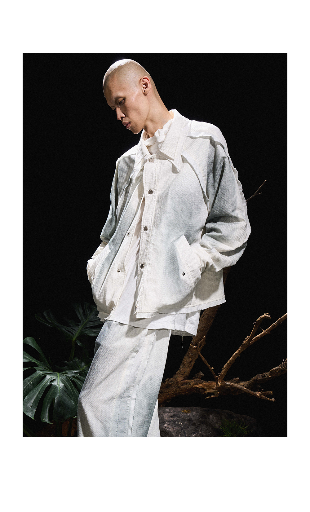 Dirty Dye Cotton Linen Jacket