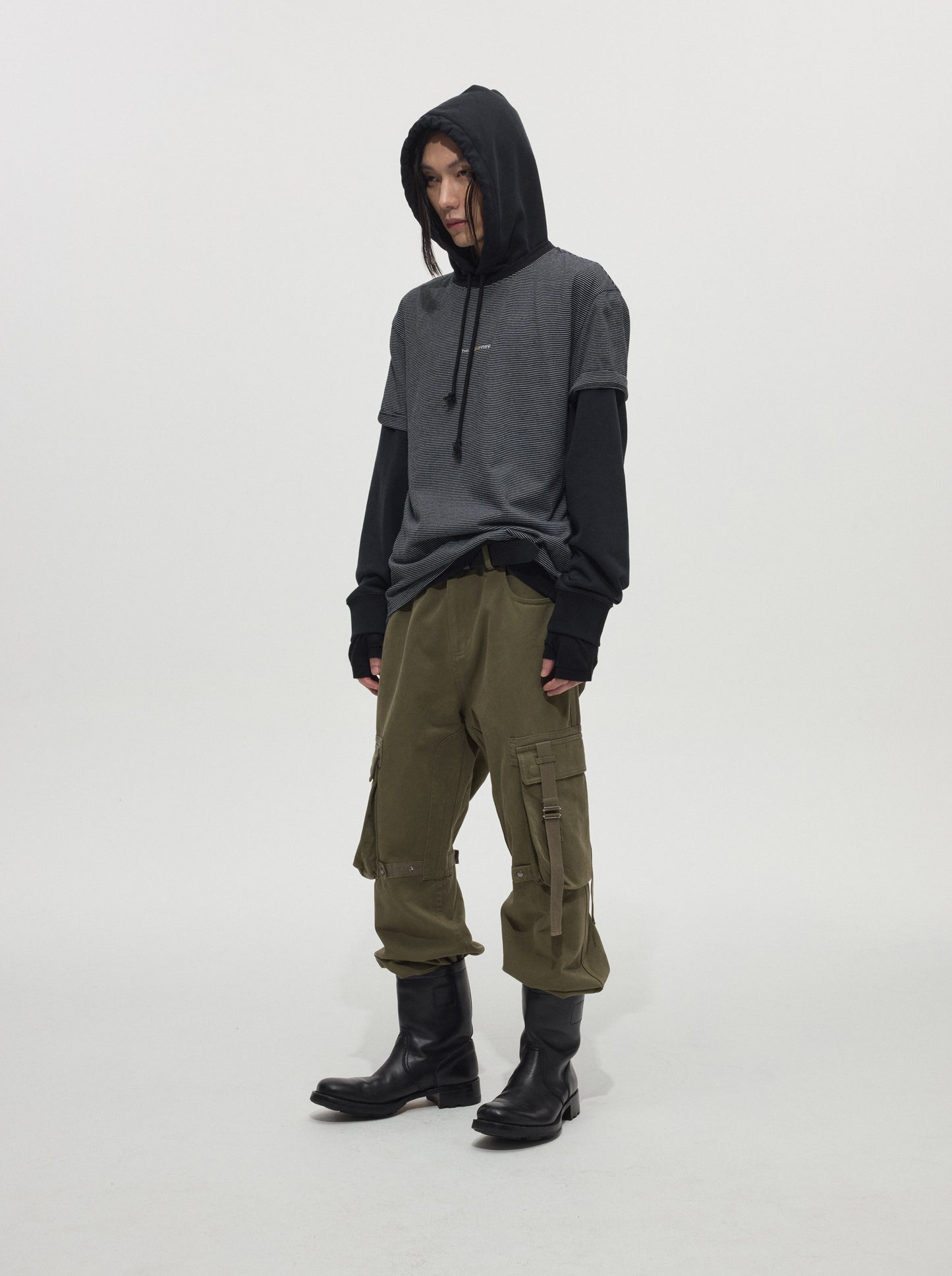 Webbing-Washed Cargo Pants