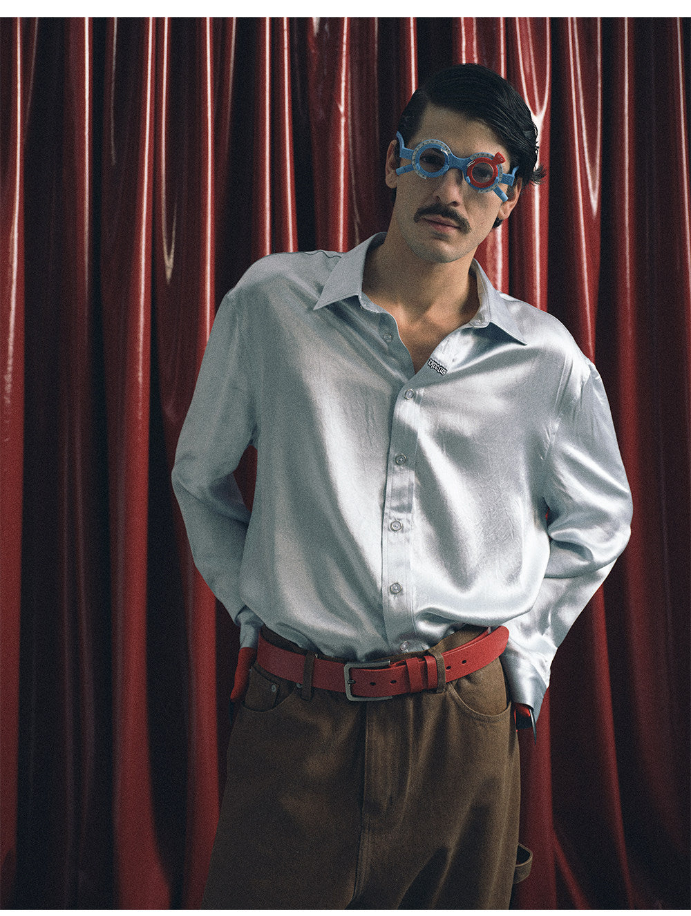 Retro Glossy Nylon Shirt