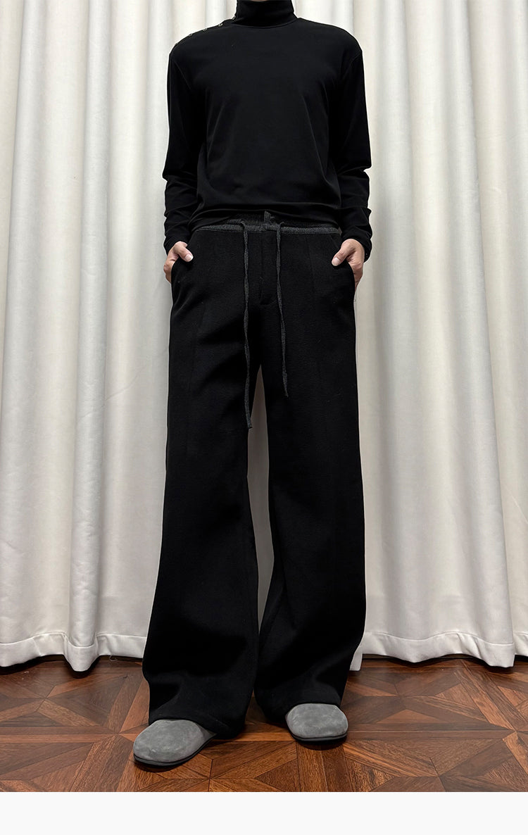 Wool Straight Pants