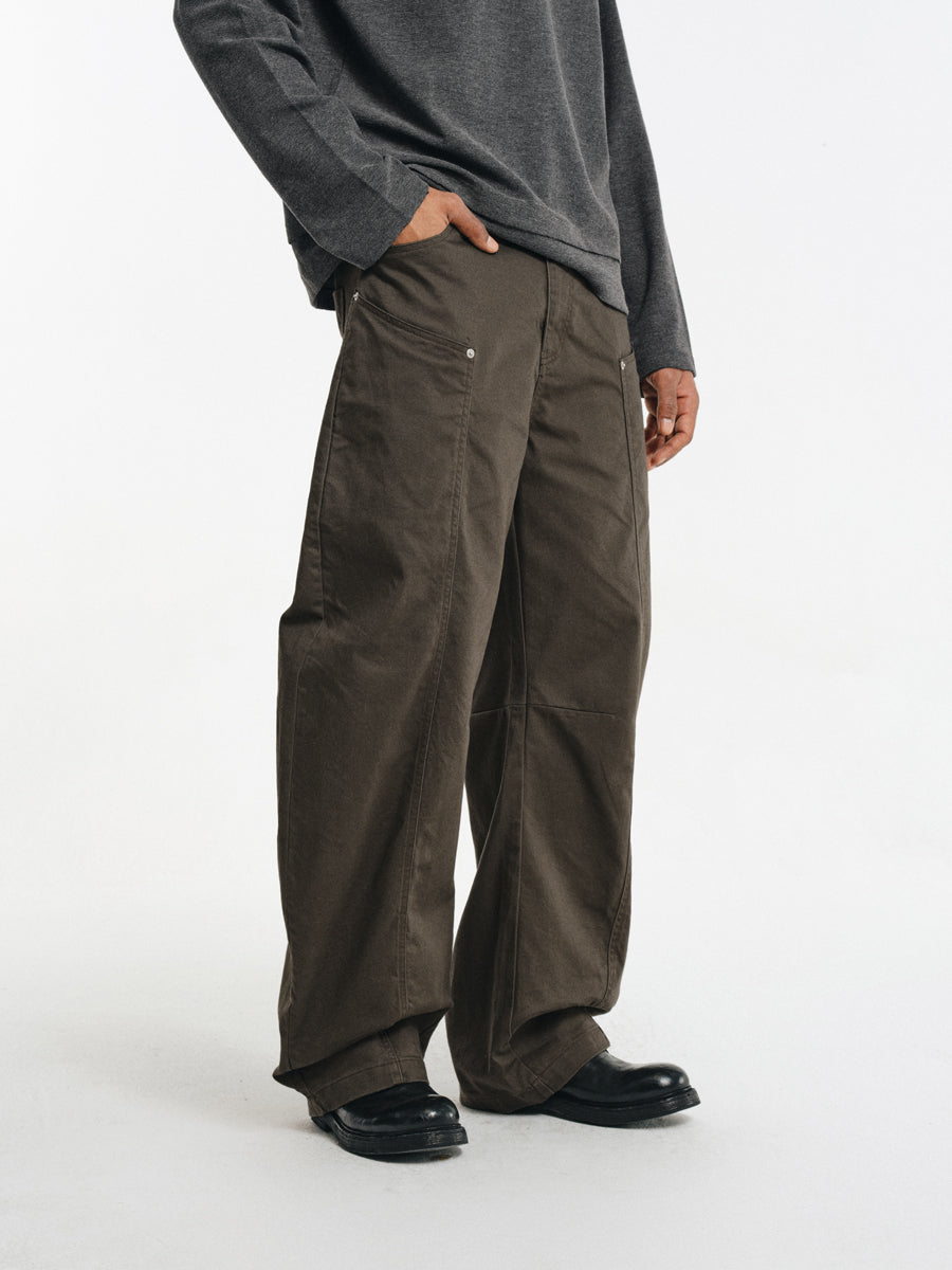 Cotton Rivet Casual Pants