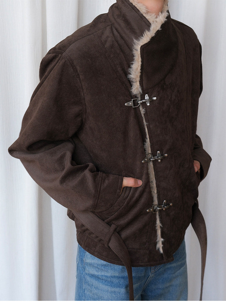 Eco-Friendly Cowhide Suede Jacket