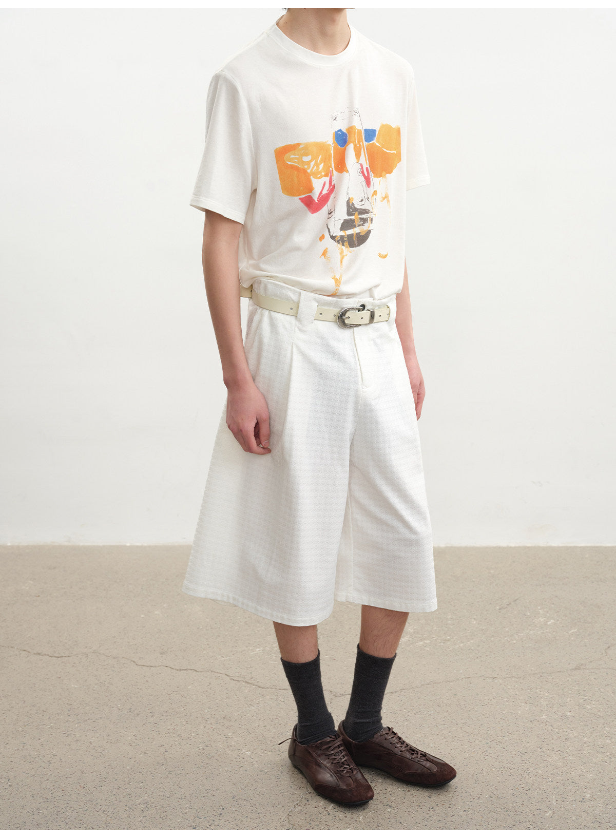 Digital Print Fitted T-Shirt