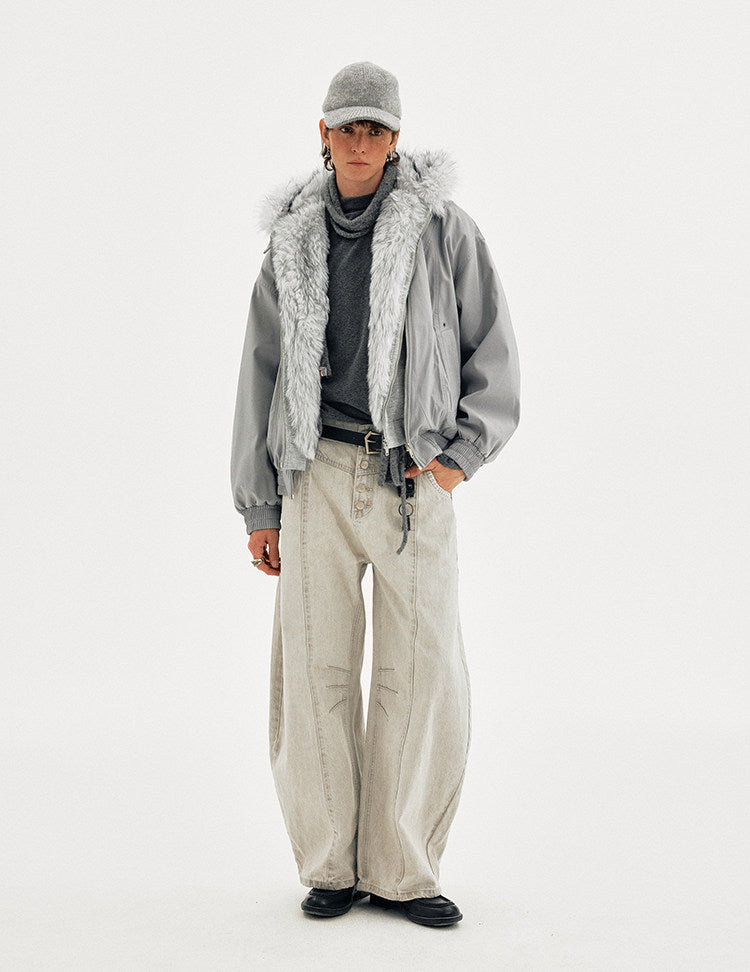 Faux Two-Piece Patchwork Jacket