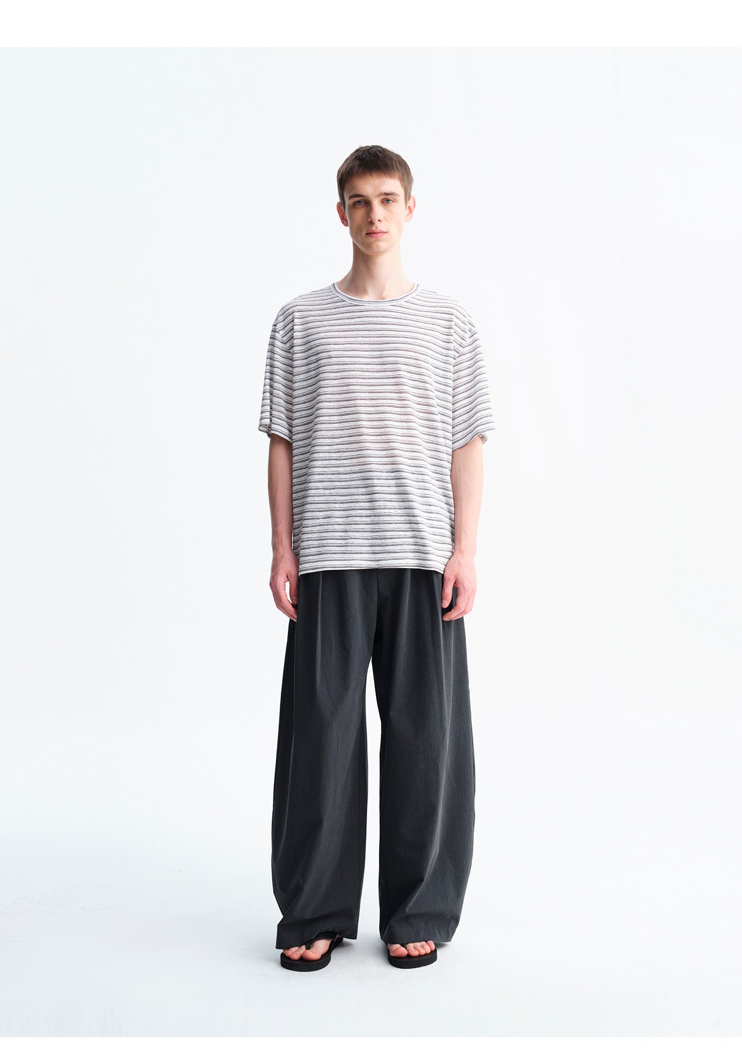 Casual Pants with Double Pleats