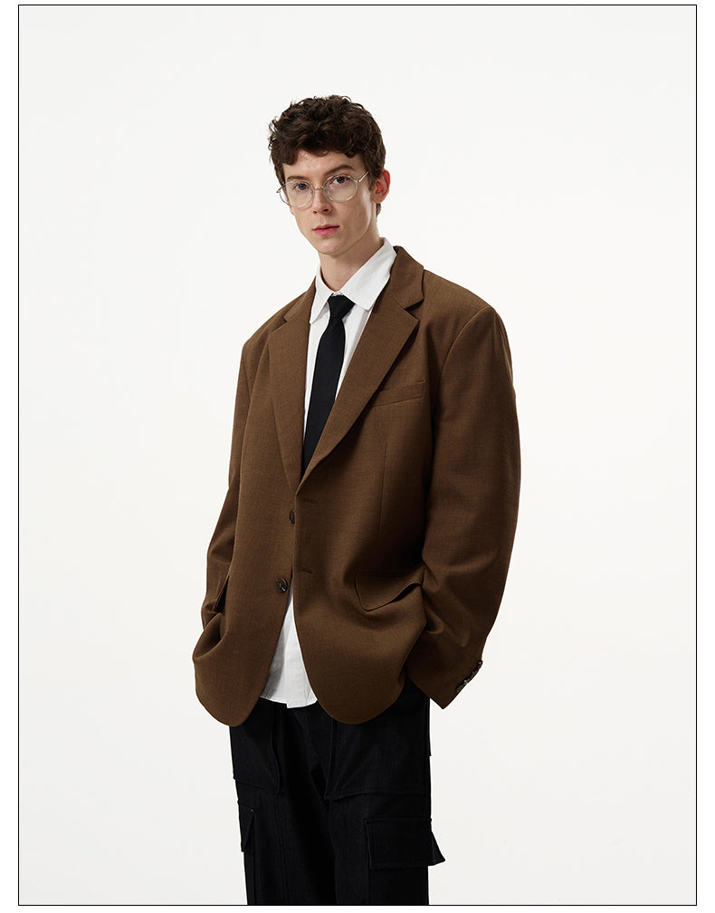 Clean Fit Silhouette Suit Jacket