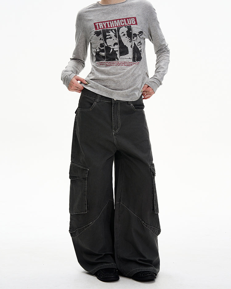 Niche Multi-Pocket Casual Pants