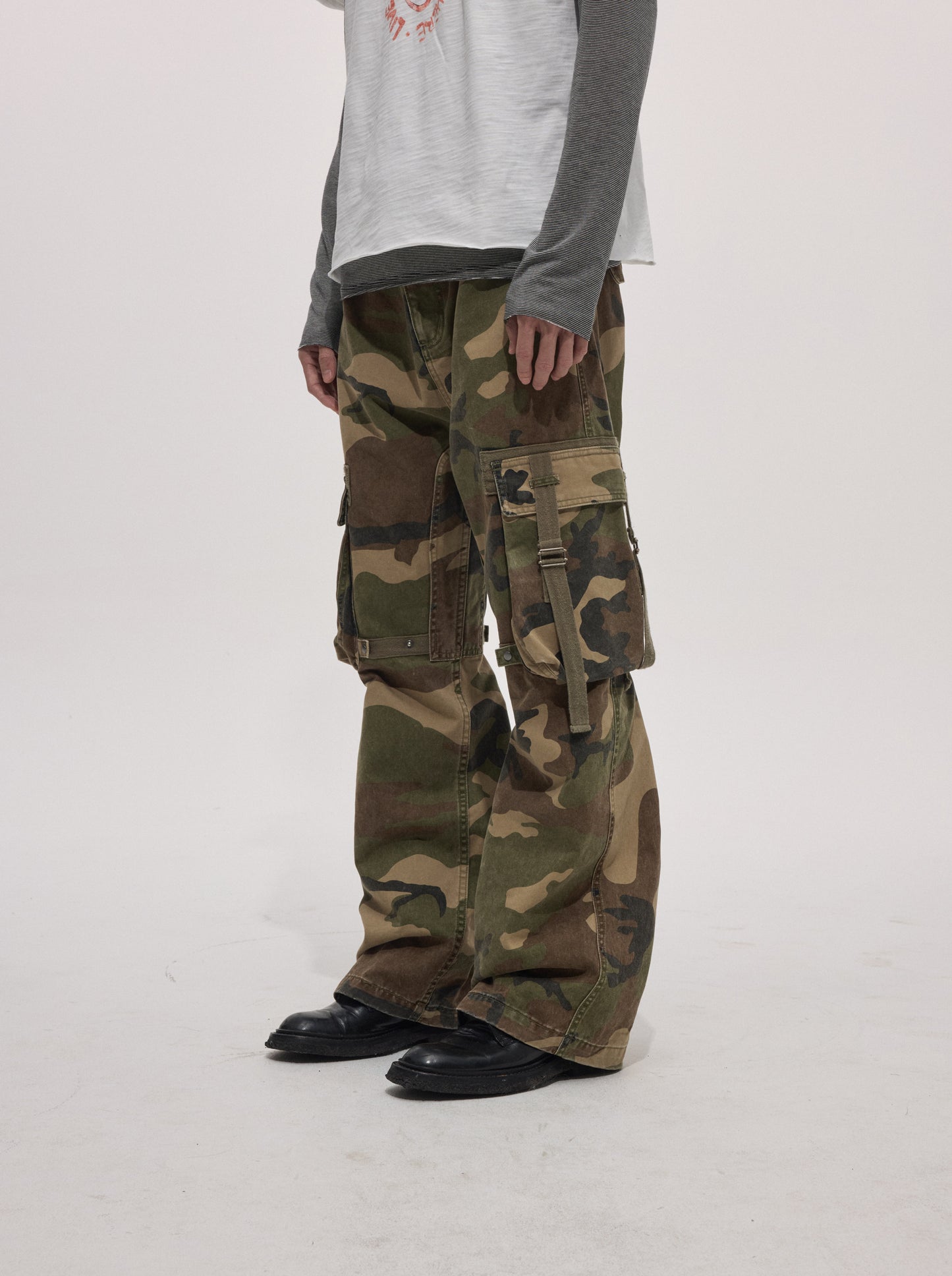 Work Pants with Webbing Wash Finish