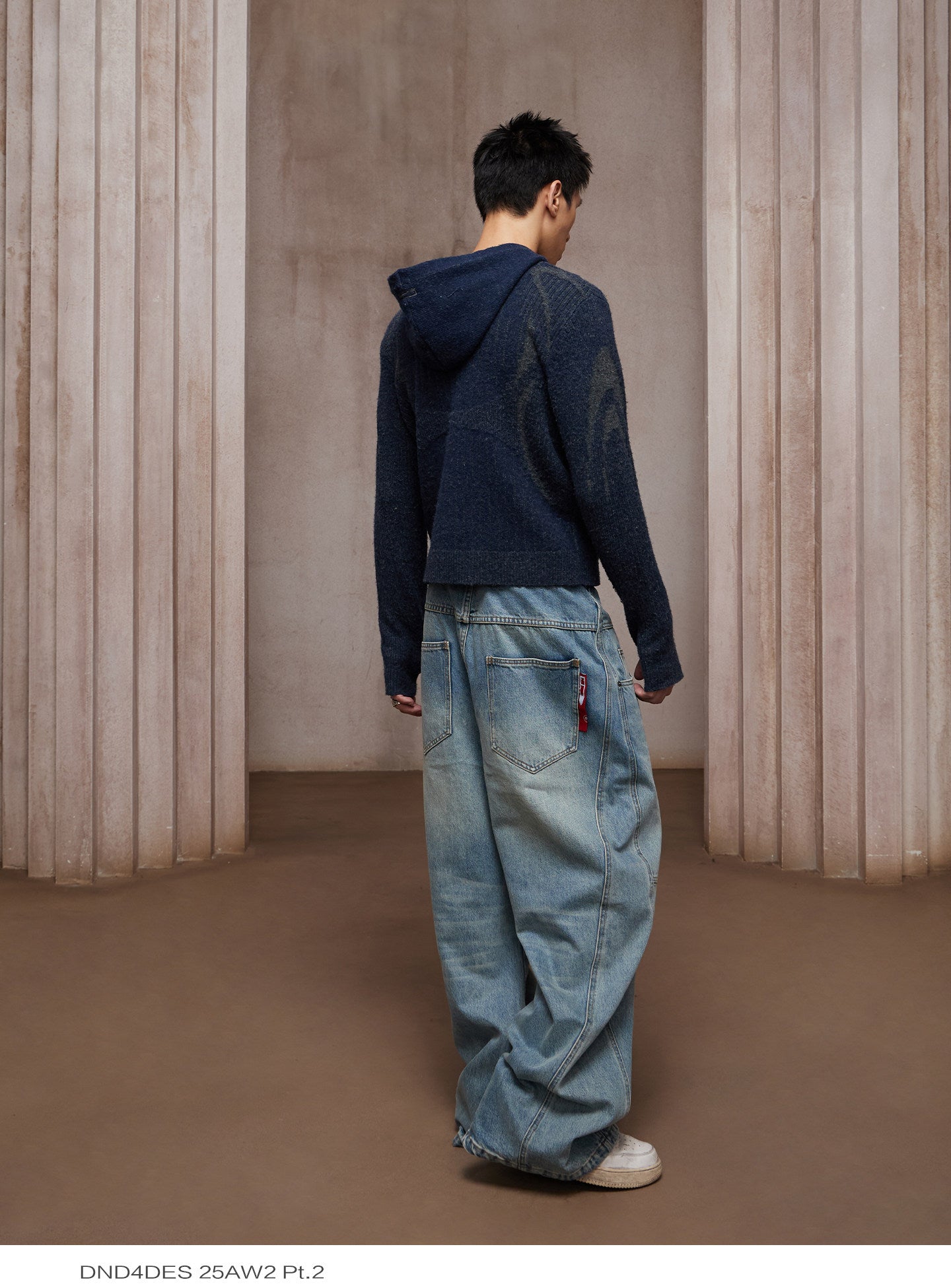 Wool-Blend Zip-Up Cardigan