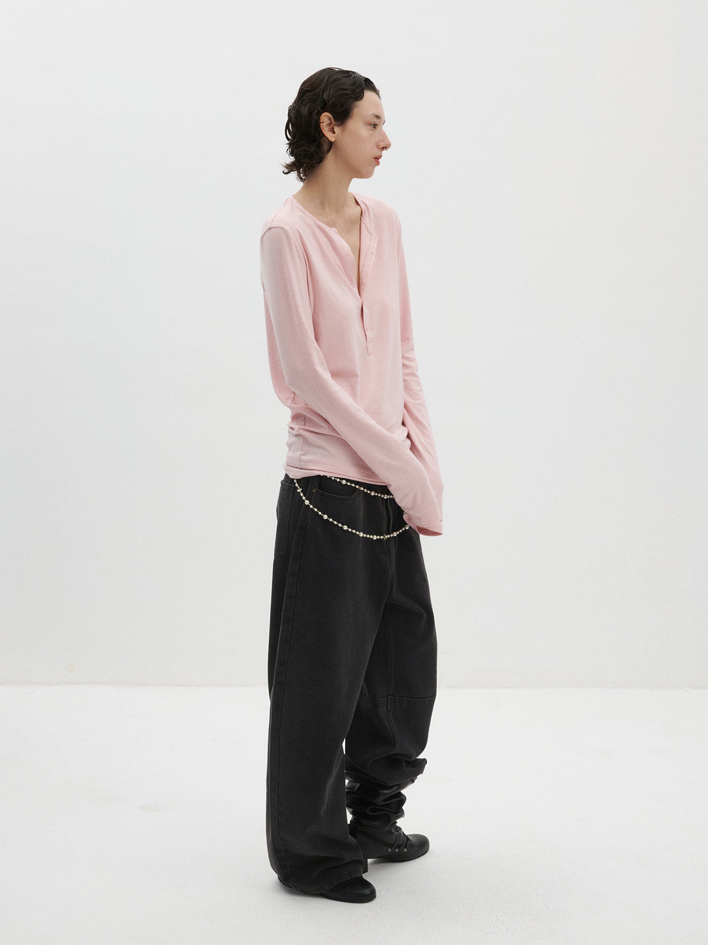 Slim-Fit Stretch Knit Sweater