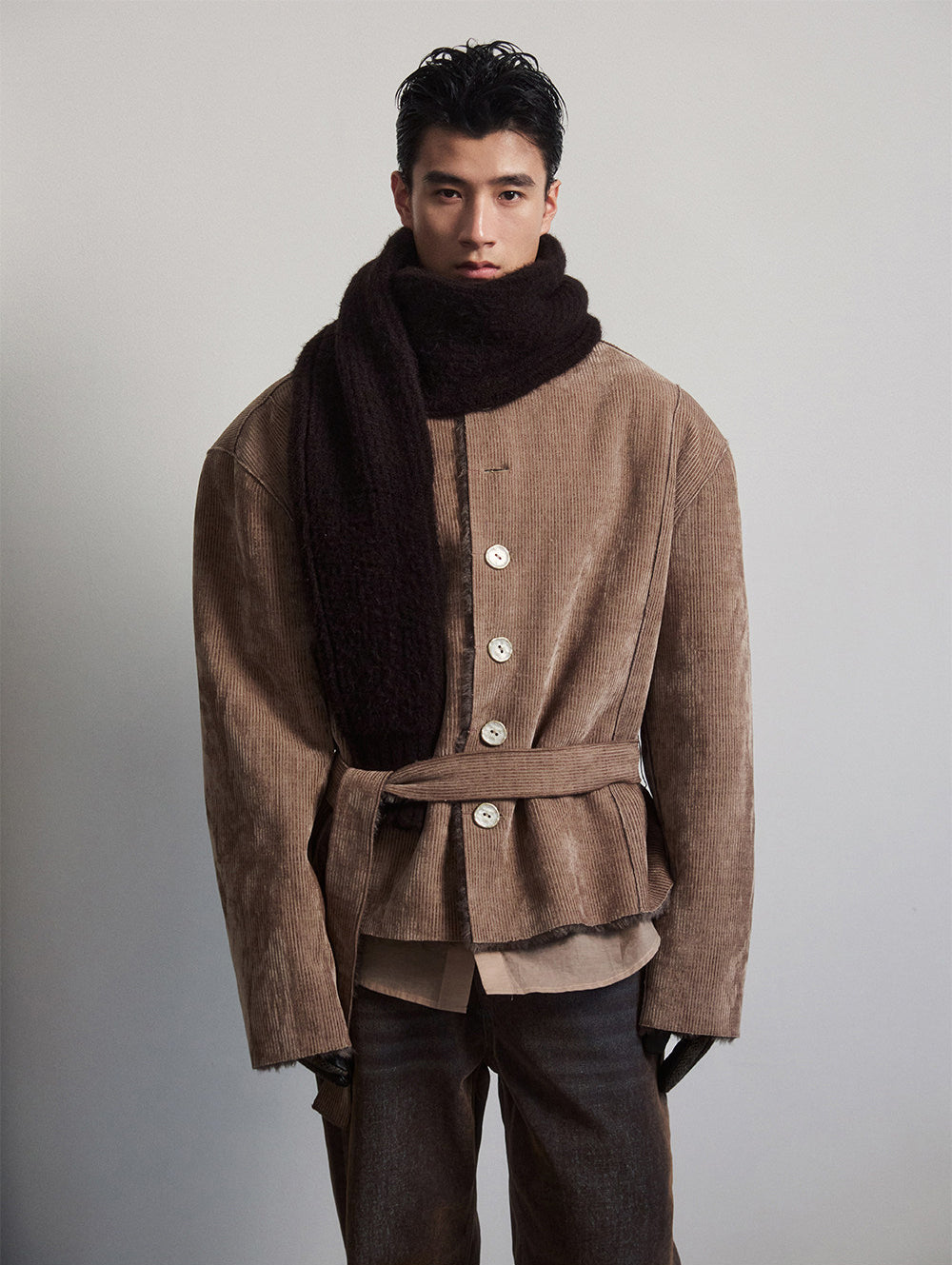 Unisex Belted Casual Jacket