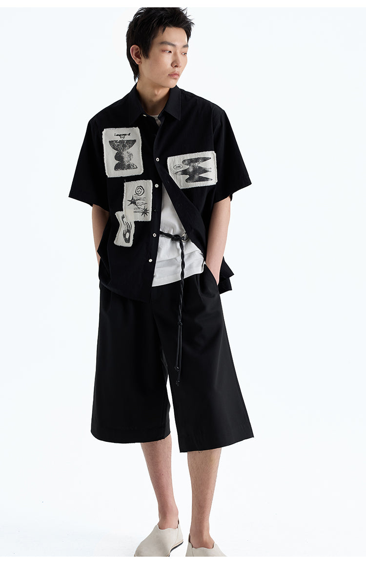 Hand Brush Patch Shirt