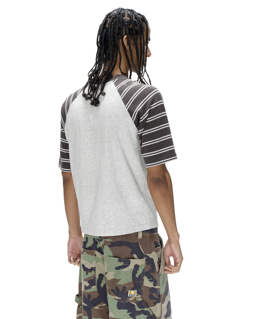 Letter Stripe Raglan T-Shirt