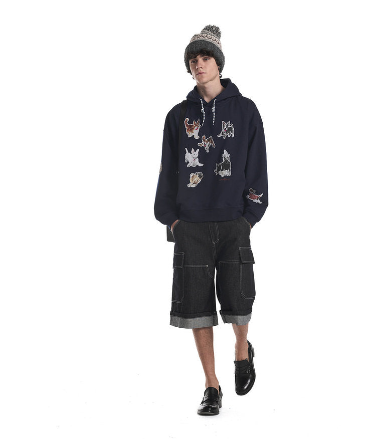 Printed Fleece Hoodie