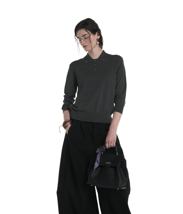 Fake Lapel Polo Shirt