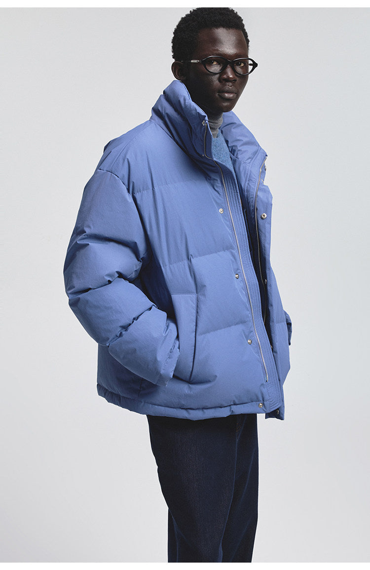 Cotton-Nylon Blend Down Jacket