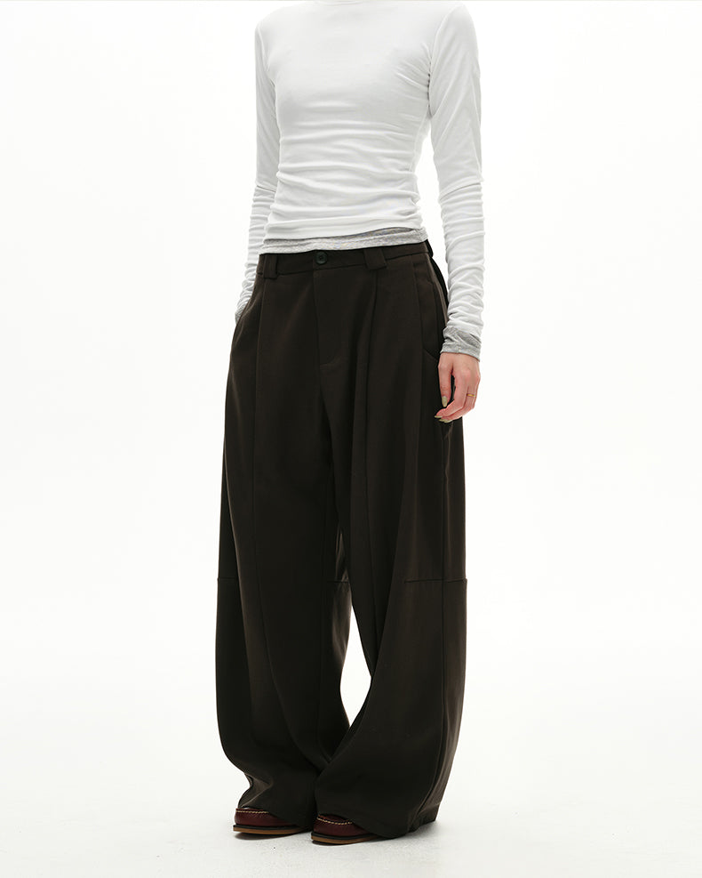 Pleated Pocket Casual Pants