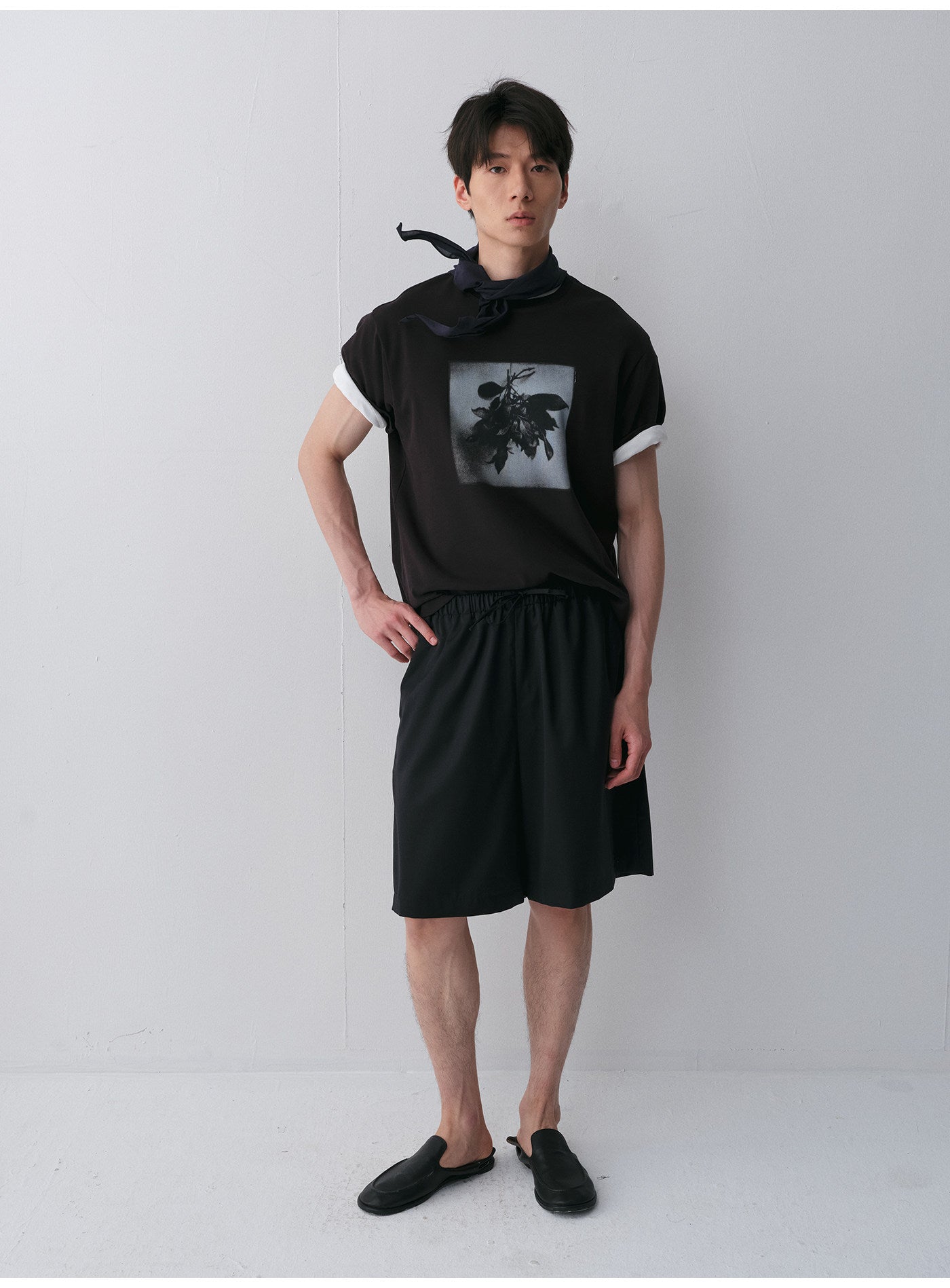 Bouquet Print Crew Neck T-Shirt