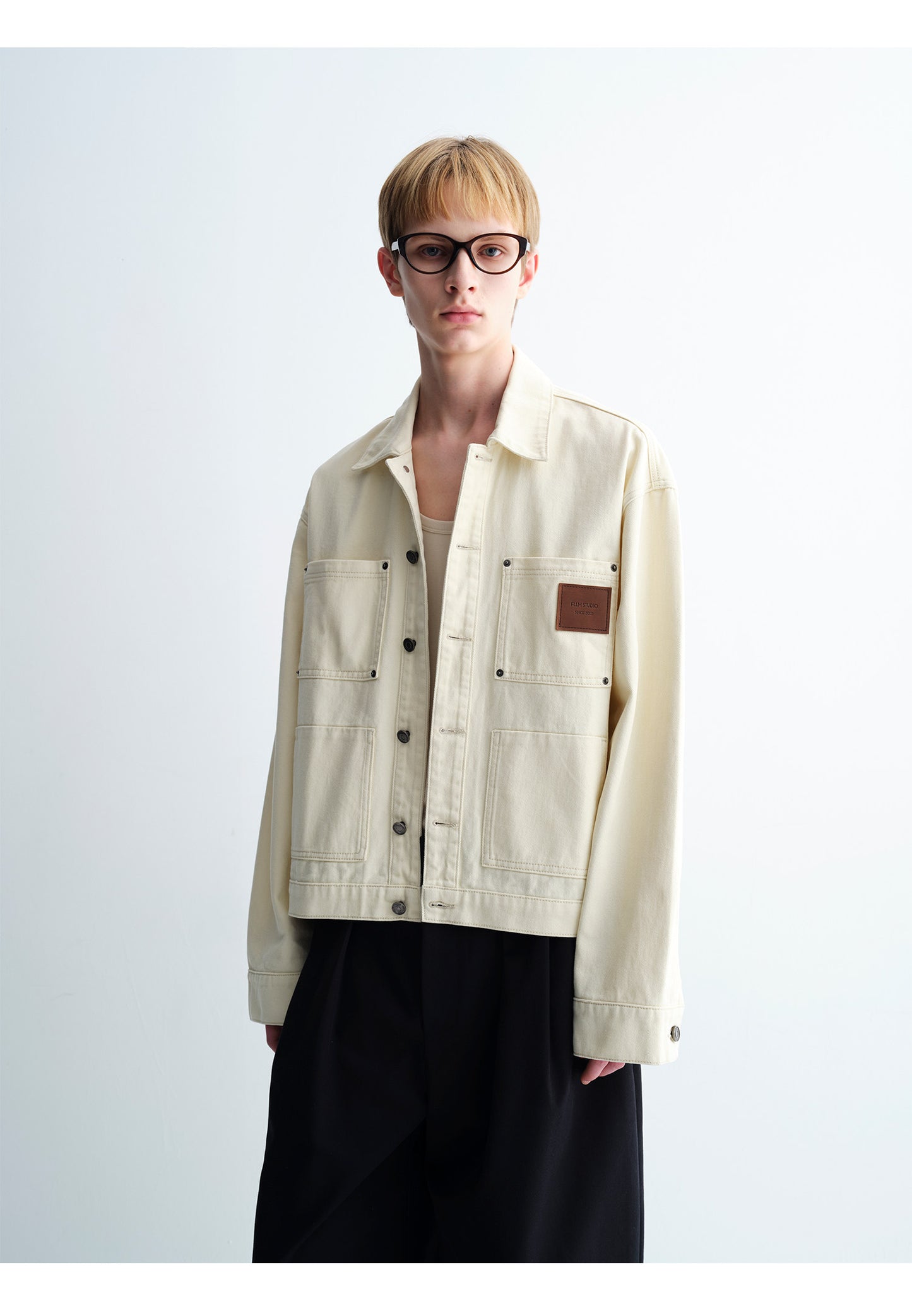 Pocketed Washed Denim Jacket