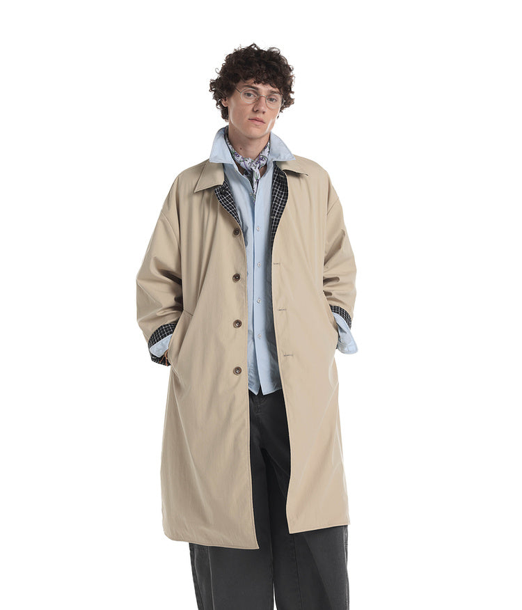 Reversible Long Trench Coat