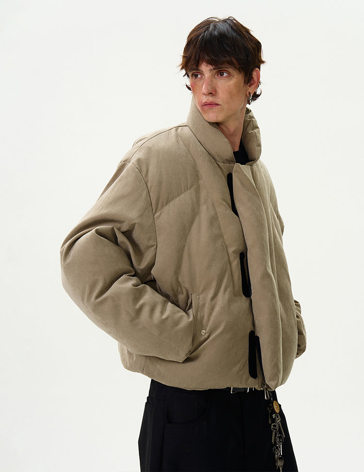 Washed Raised Silhouette Cotton Jacket