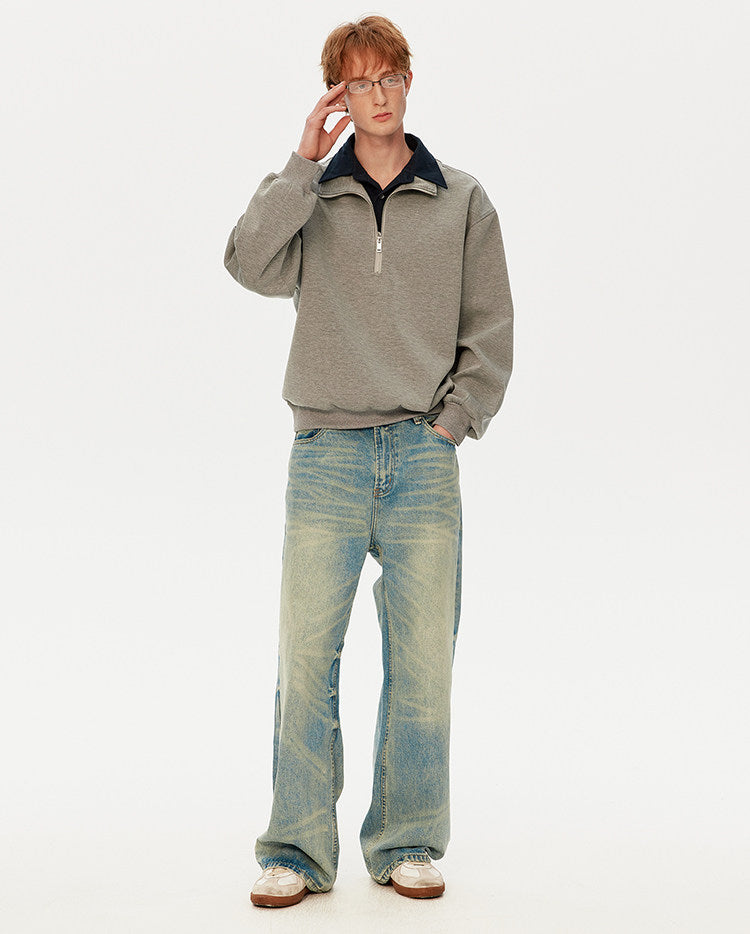 더블넥 스웨트셔츠