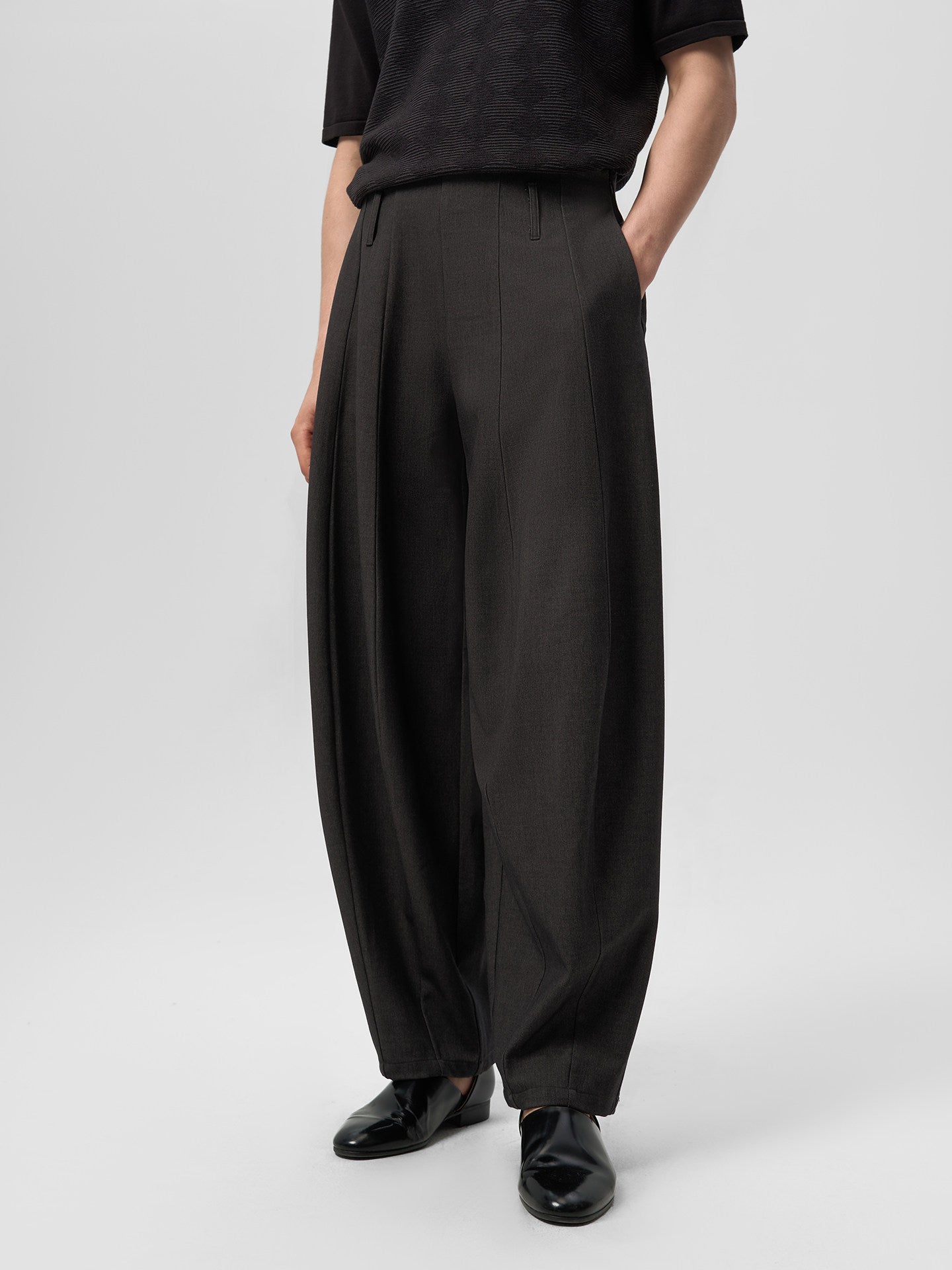 Straight-Leg Casual Pants