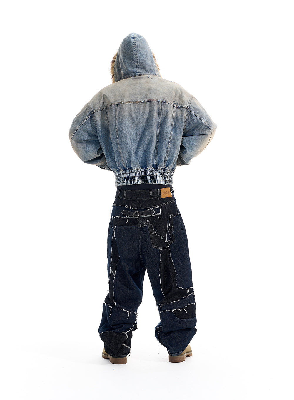 Distressed Oversized Denim Jacket