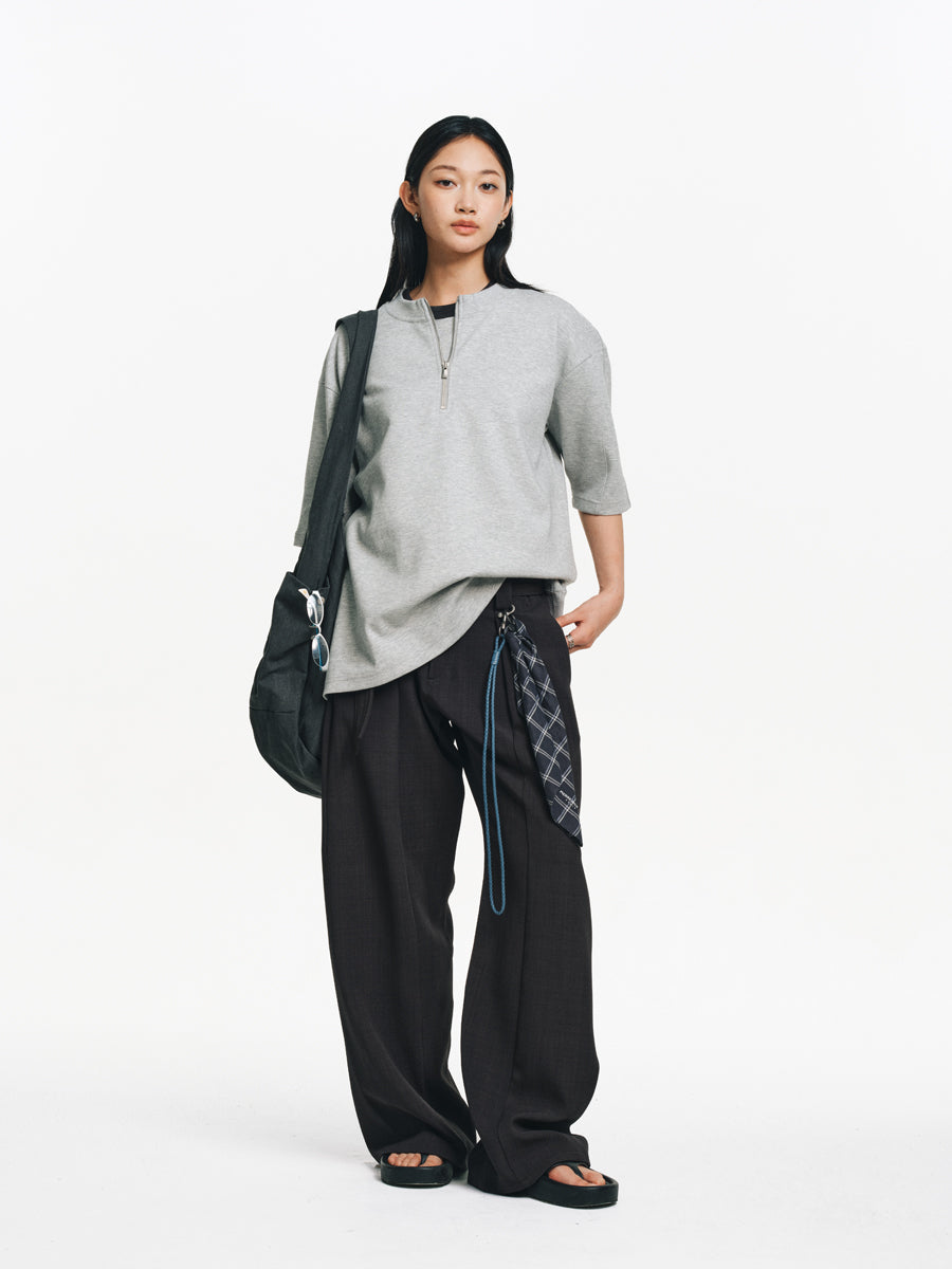 Air Layer Zipper T-Shirt