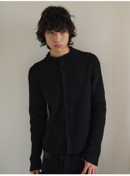 Stand-up Collar Cardigan