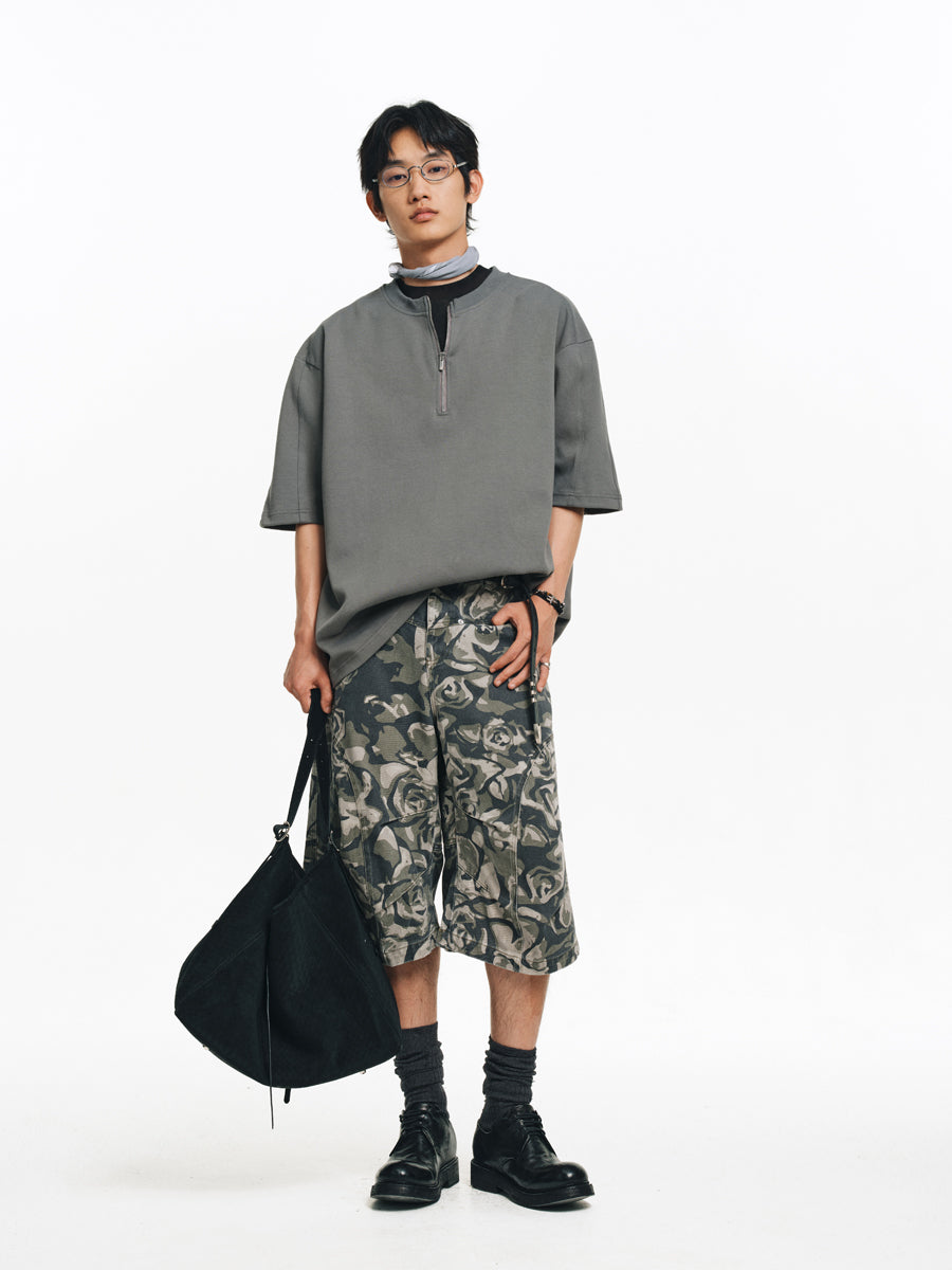 Air Layer Zipper T-Shirt