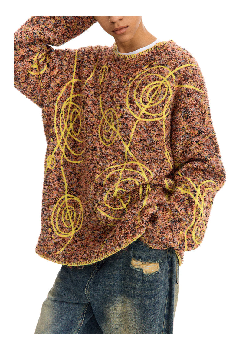 Jacquard Knit Sweater