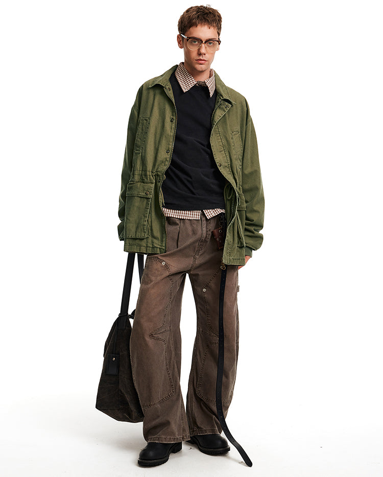 Relaxed Fit Casual Multi-Pocket Jacket