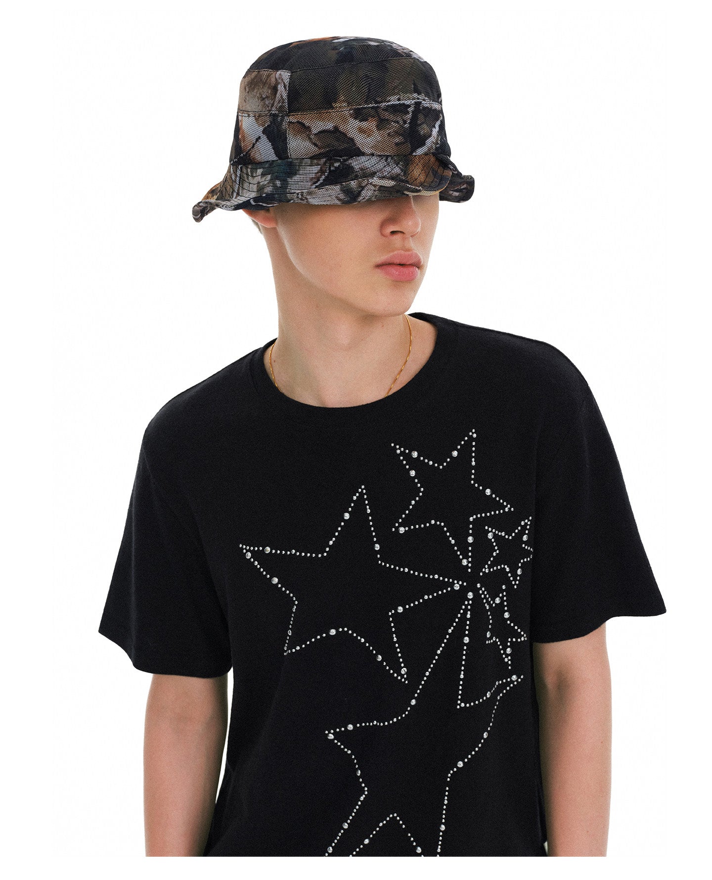 Hot Diamond Round-Neck T-Shirt
