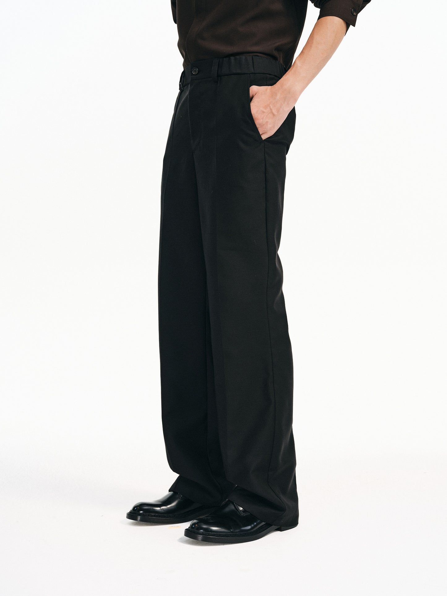 Mid-Rise Straight Leg Pants