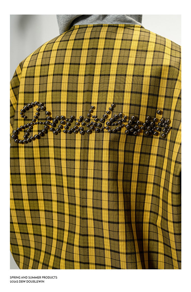 Checkered Patchwork Sweatshirt