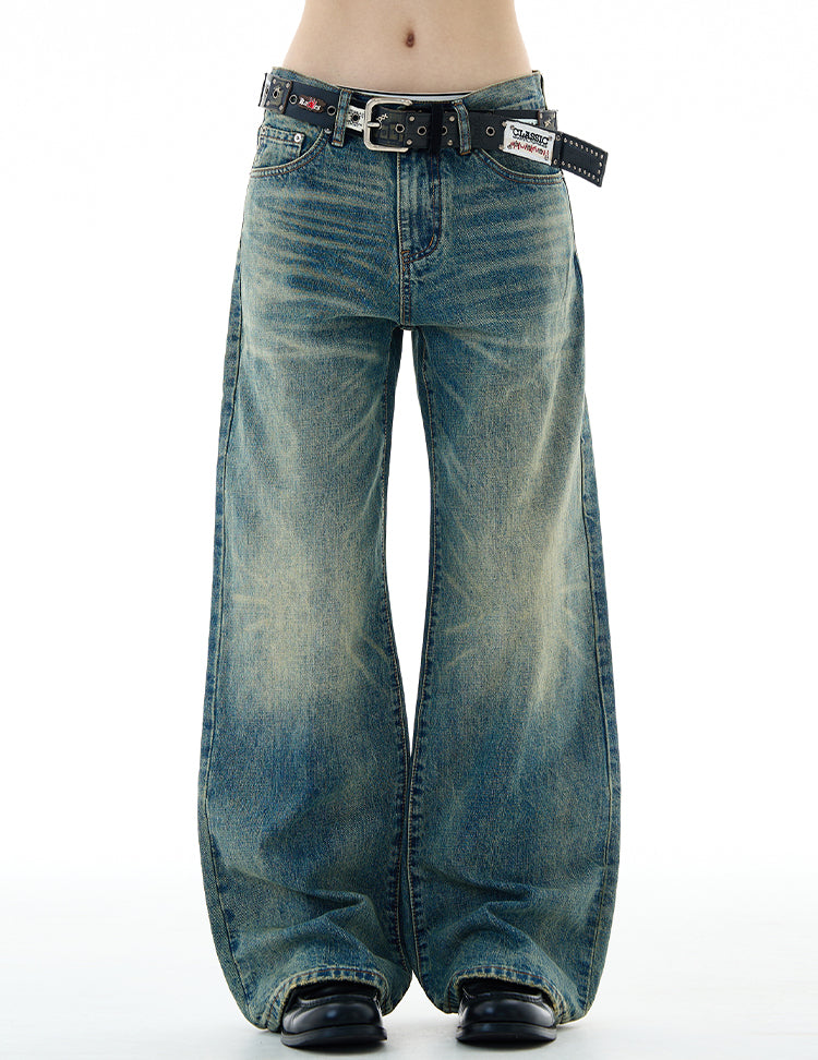 Retro-Washed Jeans