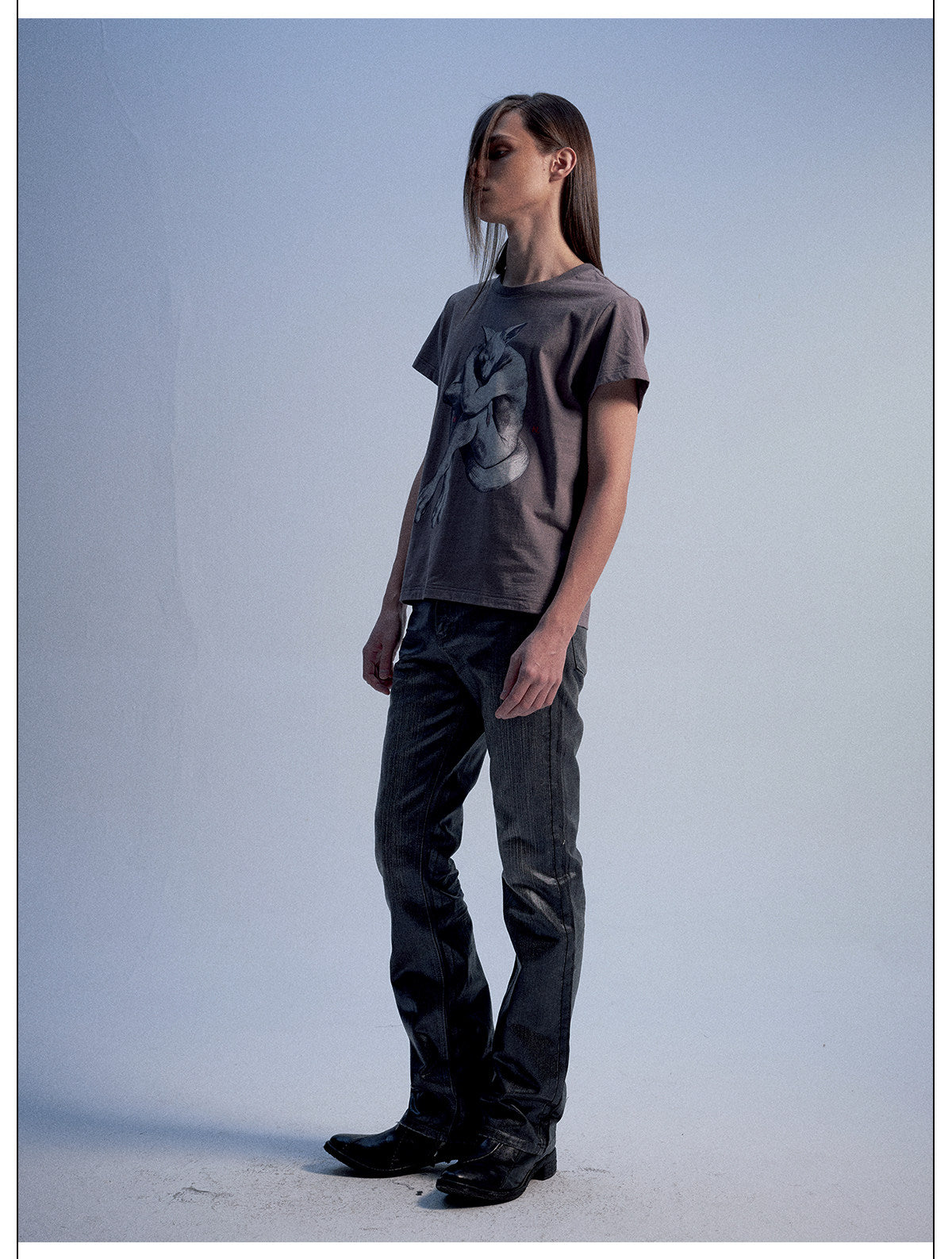 Vintage-Style Crew Neck Loose-Fit Casual T-Shirt