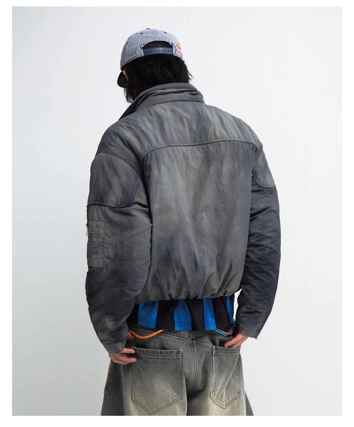 Airplane Buckle Short Cotton Jacket