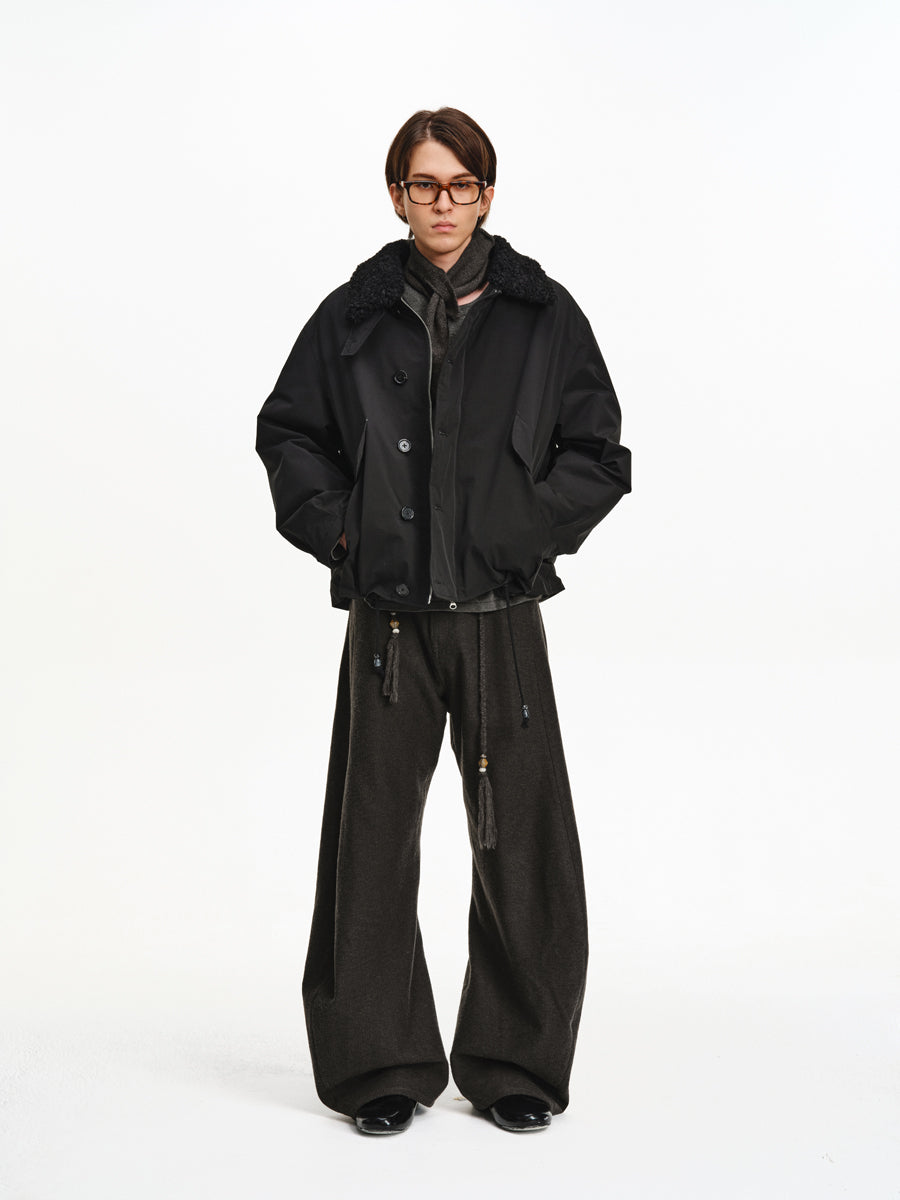 Oversized Drawstring Jacket