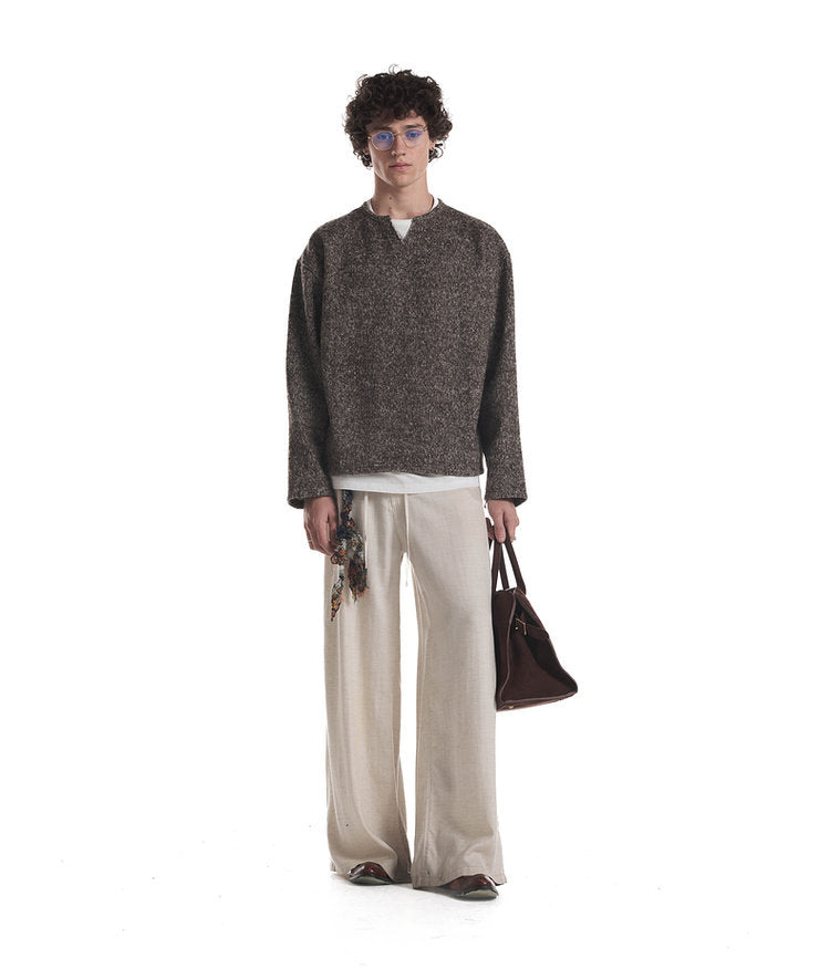 Fake Two-Piece V-Neck Knit