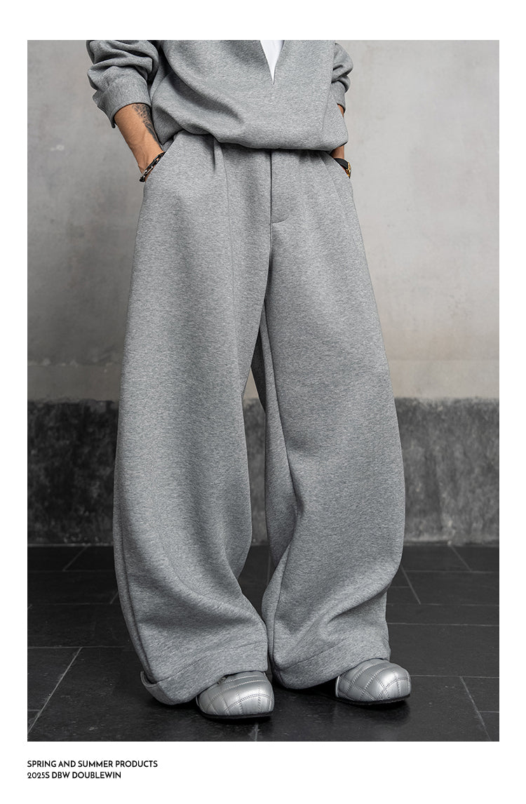 Fake two-piece sweatshirt setup