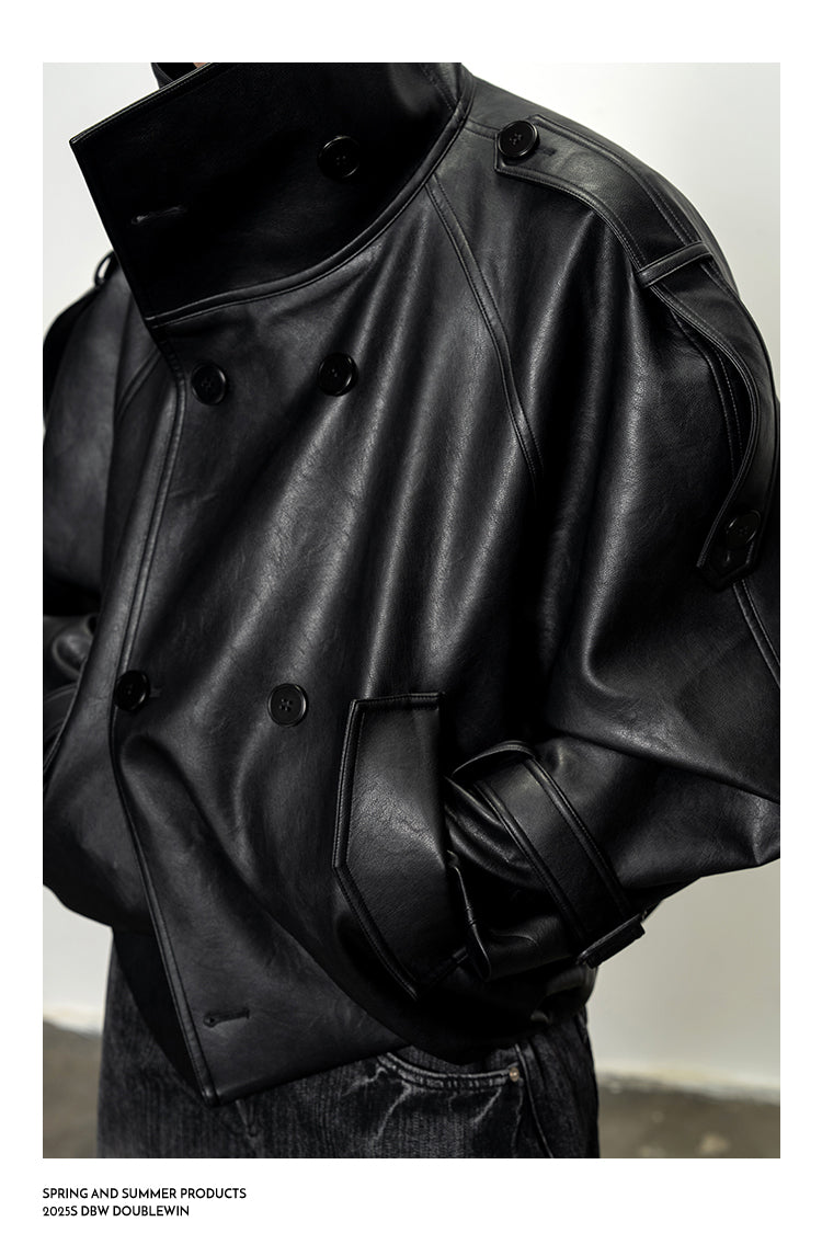 Oversized Stand Collar Jacket