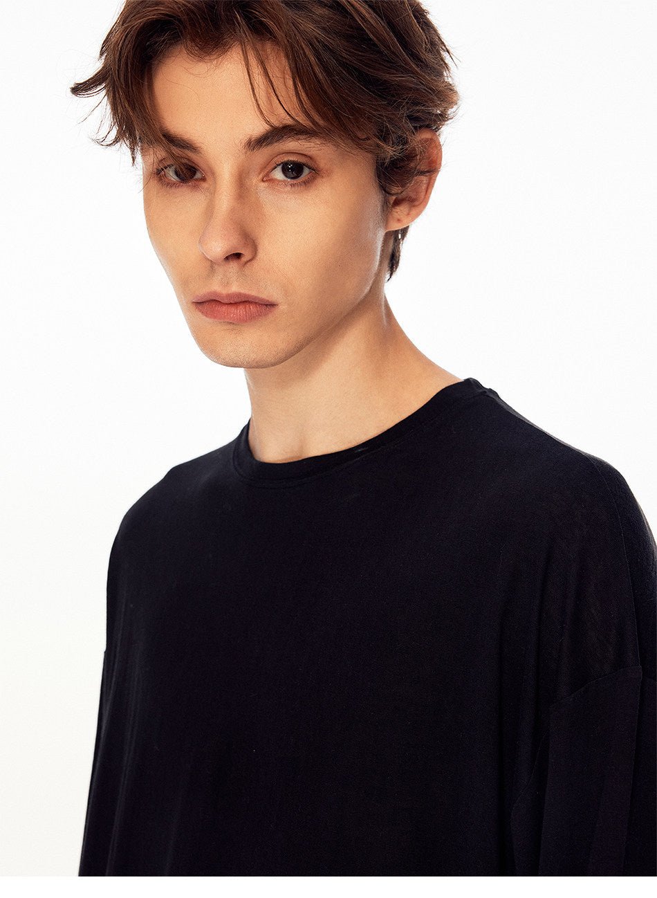 Vintage-Style Lyocell T-Shirt