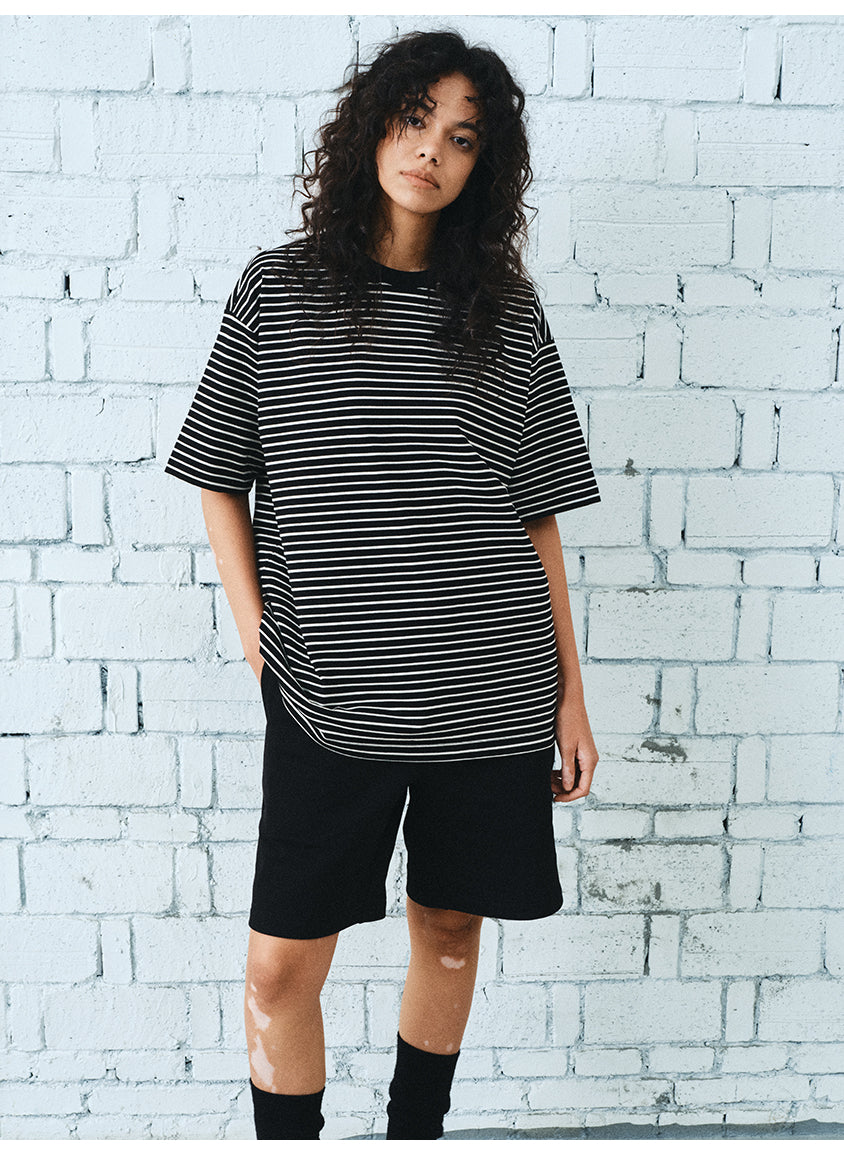 Striped Round Neck T-Shirt