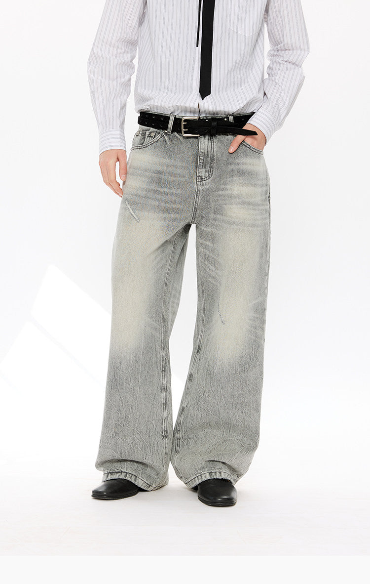 Ripple Wash Denim Pants