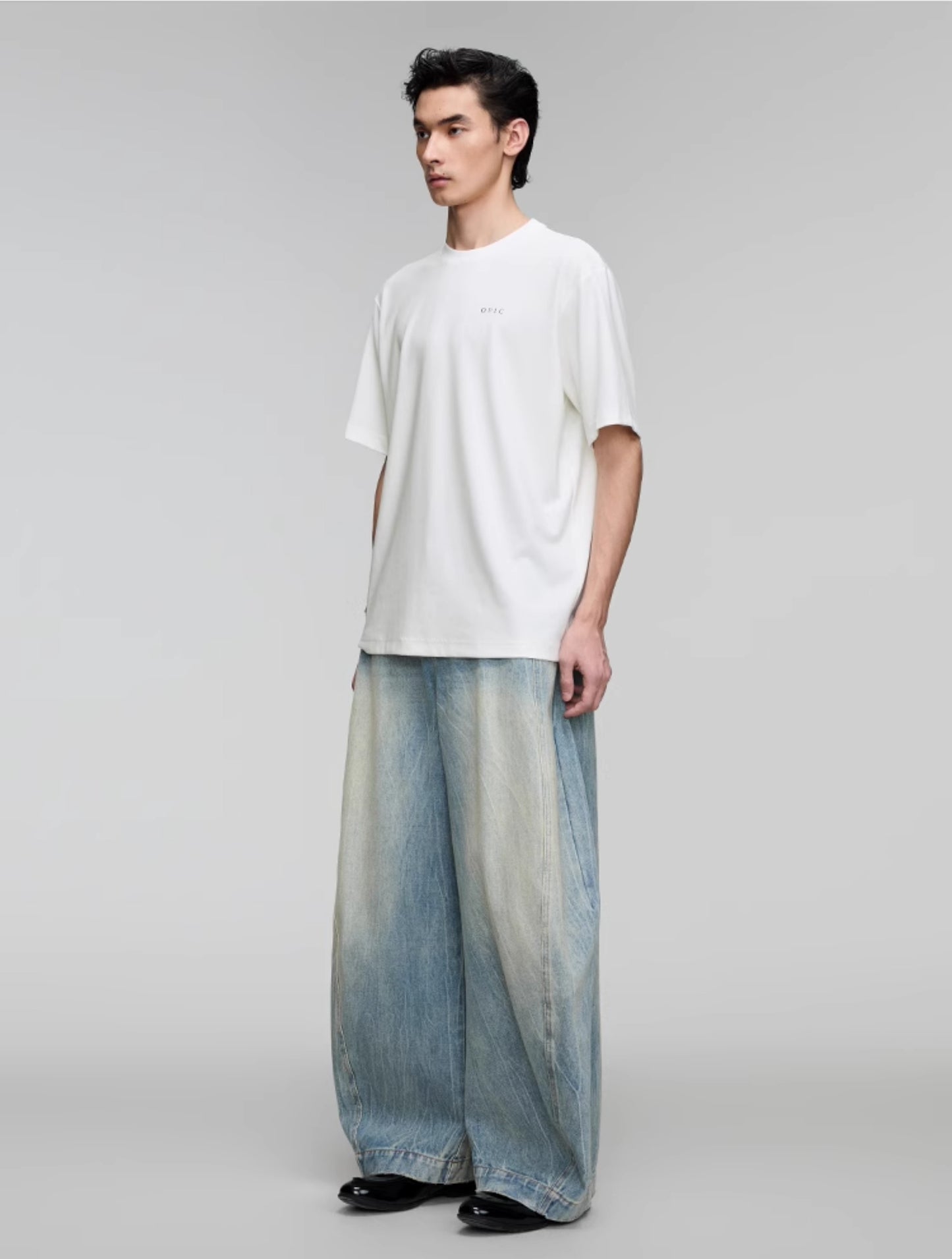 Round Neck Logo Print T-Shirt