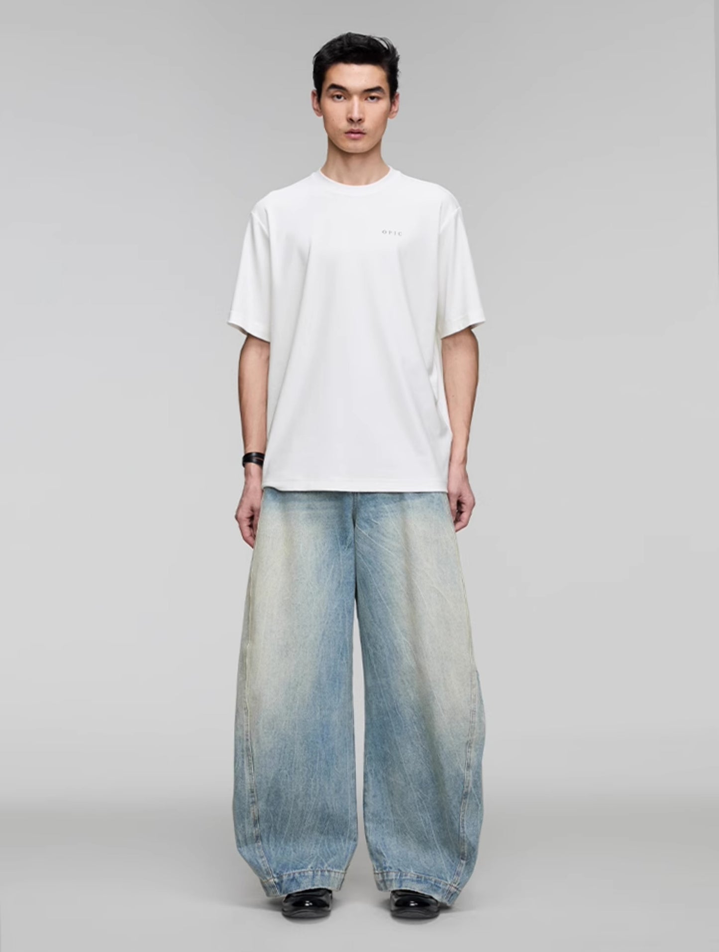 Round Neck Logo Print T-Shirt